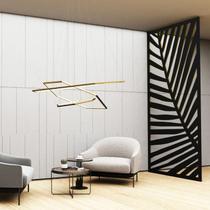 Painel Vazado Divisória MDF Honolulu Preto