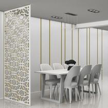 Painel Vazado Divisória MDF Istambul Branco
