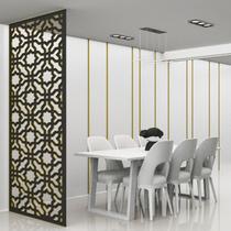 Painel Vazado Divisória MDF Istambul Preto