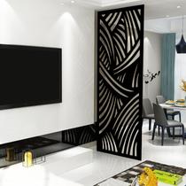 Painel Vazado Divisória MDF Madagascar Preto Painel Vazado Divisória MDF Madagascar Preto
