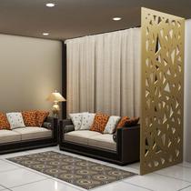 Painel Vazado Divisória MDF Santorini Crú Painel Vazado Divisória MDF Santorini Crú
