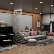 Painel Vazado Divisória MDF Shangai Branco