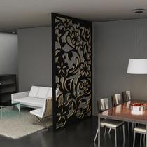 Painel Vazado Divisória MDF Waimea Preto