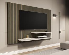 Painel Veneza Castanho/Off White - VJ Móveis