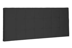 Painel Verona Suede Preto Casal - Spezzia