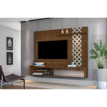 Painel Versalio para Tv até 60 Polegadas Roma com Detalhes Premium com Espelho Malbec Off White