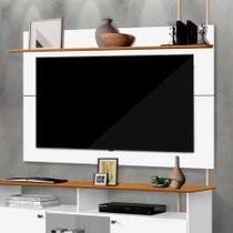Painel Vértice MDF Prateleira Suspensa Duas Opções Montagem TV 55 Polegadas