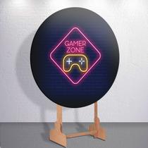 Painel Video Games Jogos Diversos Capa Grande e Mini Redondoda Estampa Sublimada Festa Infantil Painel Video Games Jogos Diversos Capa Grande e Mini Redondoda Estampa Sublimada Festa Infantil