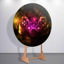 Painel Video Games Jogos Diversos Capa Grande e Mini Redondoda Estampa Sublimada Festa Infantil Painel Video Games Jogos Diversos Capa Grande e Mini Redondoda Estampa Sublimada Festa Infantil