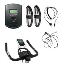 Painel Visor Cardiaco Kit Hand Grip Cabo da Roda Bicicleta Spinning Treino Academia Exercicio Kikos F2i Wct Pel-2310