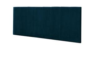 Painel Vitoria 120 cm Suede Azul Marinho