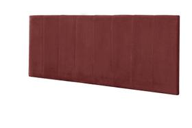 Painel Vitoria 120 cm Suede Vermelho