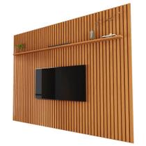 PAINEL VIVA 100% RIPADO COR NATURE RÚSTICO AMADEIRADO 230cm x 180cm PARA TV ATÉ 75'' POLEGADAS CAMPEÃO DE VENDAS