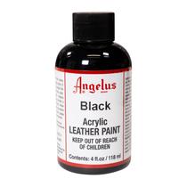 Paint Angelus Acrylic Leather Black 120mL para sapatos, couro Paint Angelus Acrylic Leather Black 120mL para sapatos, couro