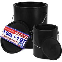 Paint Can + Bucket Stock Your Home 1L e 4L (combinação de 2 pacotes)