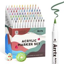 Paint Markers Arrtx Canetas de tinta acrílica de 90 cores para artistas Paint Markers Arrtx Canetas de tinta acrílica de 90 cores para artistas