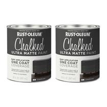 Paint Rust-Oleum Charcoal Chalked Ultra Matte 887 ml, pacote com 2