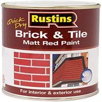 Paint Rustins BRITW500 Quick Dry Brick & Tile 500mL Paint Rustins BRITW500 Quick Dry Brick & Tile 500mL