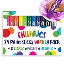 Paint Sticks Ooly Chunkies 24 para crianças, conjunto variado