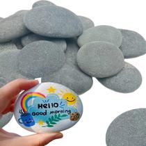Painting Rocks CYLHCM 24 PCS 90-100g para decoração de artesanato Painting Rocks CYLHCM 24 PCS 90-100g para decoração de artesanato