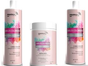 Paiolla Kit Cabelos Coloridos Shampoo + Condicionador + Máscara Tamanho Profissional