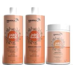 Paiolla Kit Jaborandi Shampoo 1000ml + Condicionador 1000ml + Máscara 1000g