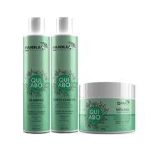 Paiolla Kit Quiabo Pequeno (Shampoo 300ml+Condicionador 300ml + Máscara 300g)