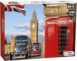 Pais Filhos Quebra Cabeça Londres Premium 1000 Pçs Multicolor, 790679