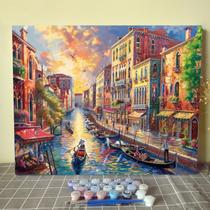 Paisagem de Veneza Paint by Numbers Tucocoo para adultos 40x50cm