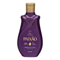 Paixão Óleo Corporal Irresistível 200ml Hidratação Profunda com Fragrância Sedutora, Toque Aveludado e Absorção Rápida