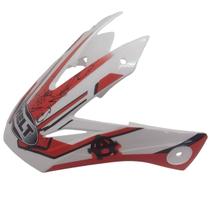 Pala Para Capacete Helt Cross Vision Grafite Vermelho