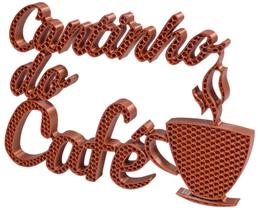 Palavra - Cantinho do Café - Estilo Colmeia - 30cm