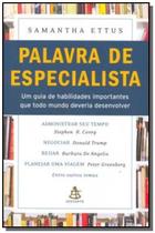Palavra de especialista