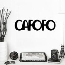 Palavra De Parede Cafofo Lettering Mdf Decorativo Preto Mod2 Decoração Casa Sala Quarto