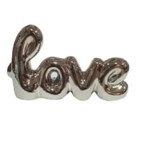 Palavra Decorativa Ceramica Love Hand Writing Black Niquel Lyor R.4530 Palavra Decorativa Ceramica Love Hand Writing Black Niquel Lyor R.4530