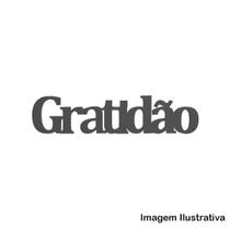 Palavra Enfeite de Mesa Gratidão 52x12cm Festa Decoração Mdf15mm Madeira Pintado
