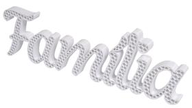 Palavra - Família - Estilo Colmeia - 30cm - Coizás