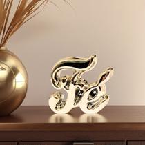 Palavra Fé decorativa enfeite porcelana mesa estante sala luxo