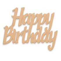 Palavra Happy Birthday Placa Mdf Letreiro Festa 60x45 Cm Palavra Happy Birthday Placa Mdf Letreiro Festa 60x45 Cm