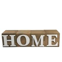 Palavra Home em Madeira Rústica Palavra Home em Madeira Rústica