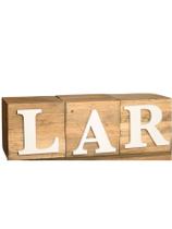 Palavra Lar em Madeira Pinus Rústica Palavra Lar em Madeira Pinus Rústica