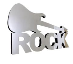 Palavra Rock Espelhada (fica em pé)