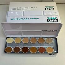 Paleta 12 Cores Dermacolor Brasil Camouflage Creme - Kryolan