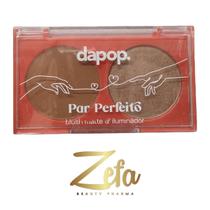 Paleta Compacta Duo Blush Matte E Iluminador Cor A - Dapop
