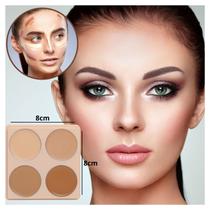 Paleta de 4 contornos de creme de alta cobertura