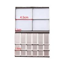 Paleta De Aquarela Metálica Destacável Com Estojo De Armazenamento De Encaixe 22/34 Compartimentos Paleta De Aquarela Metálica Destacável Com Estojo De Armazenamento De Encaixe 22/34 Compartimentos