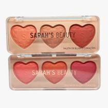 Paleta de Blush 3 Corações - Sarahs Beauty