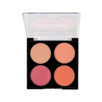 Paleta de Blush Cintilante - Rare Blusher - Ruby Kisses - 4 Tons