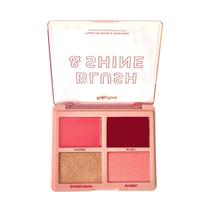 Paleta de blush e iluminador blush shine berry bronze - ruby rose