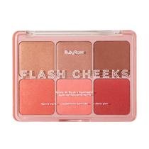 Paleta De Blush e Iluminador Flash Cheeks Ruby Rose Efeito Glow